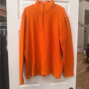 Ted Baker Men's Orange Zip-Up Sweater XL/6